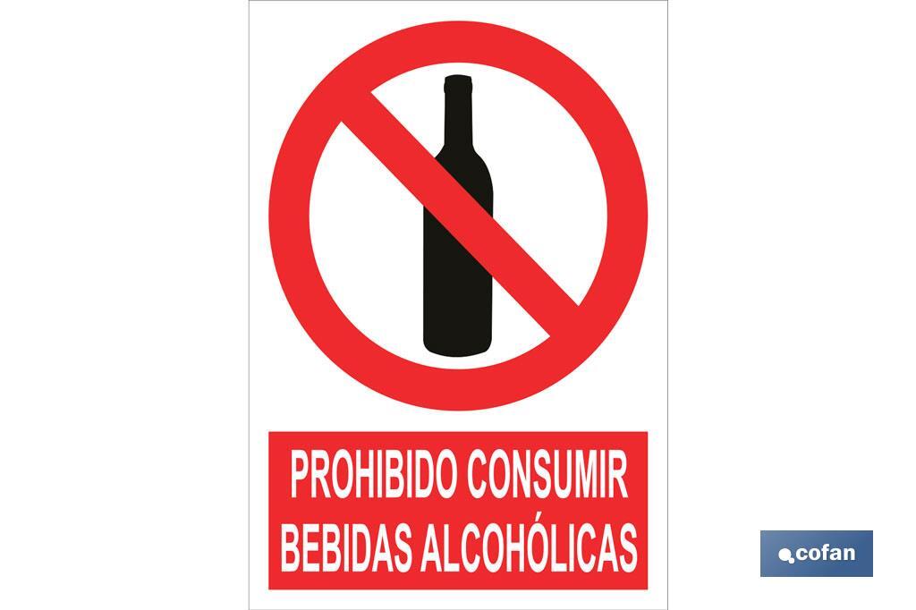 Prohibido consumir bebidas alcohólicas - Cofan