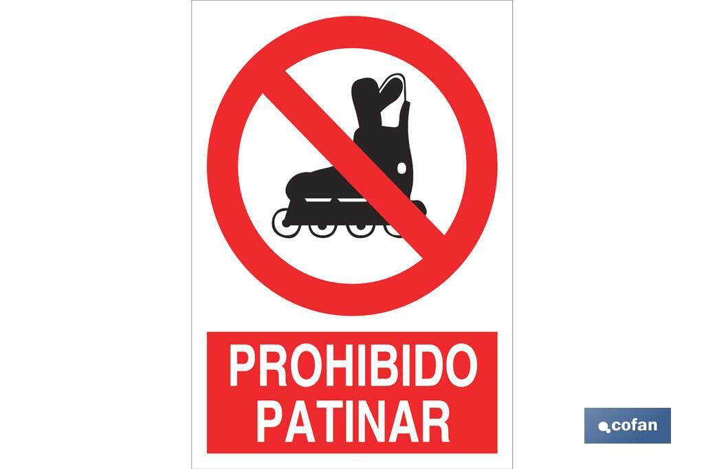 Prohibido patinar - Cofan