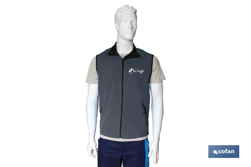 Sleeveless vest with two front pockets - Cofan