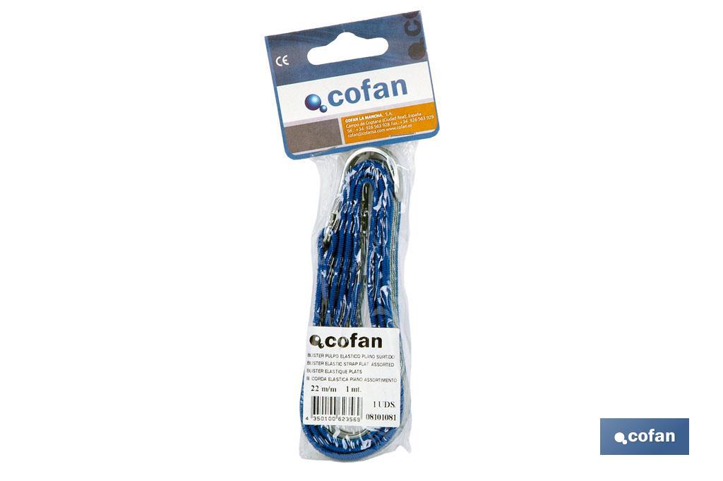 Flat elastic straps (blister) - Cofan