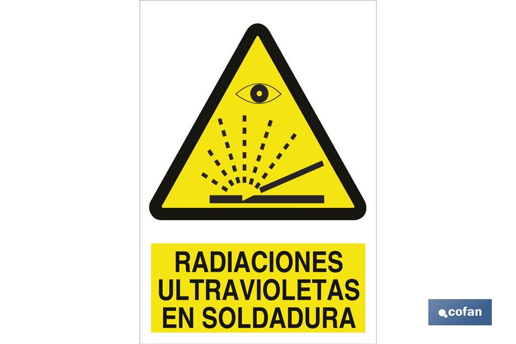 Ultraviolet radiations on welding - Cofan