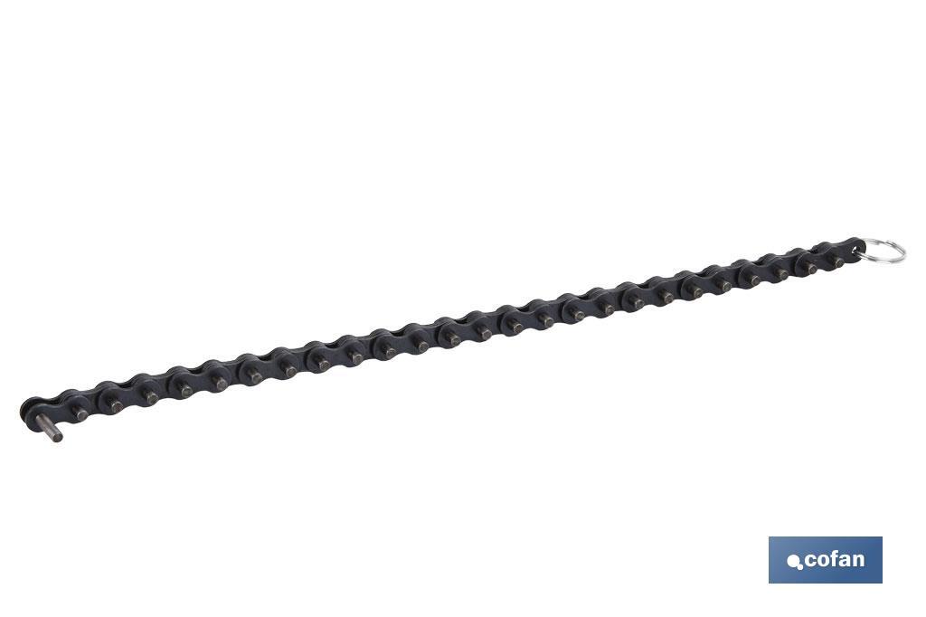 Replacement of reversible chain | Size 4" and length: 102mm | Plumbing tool - Cofan