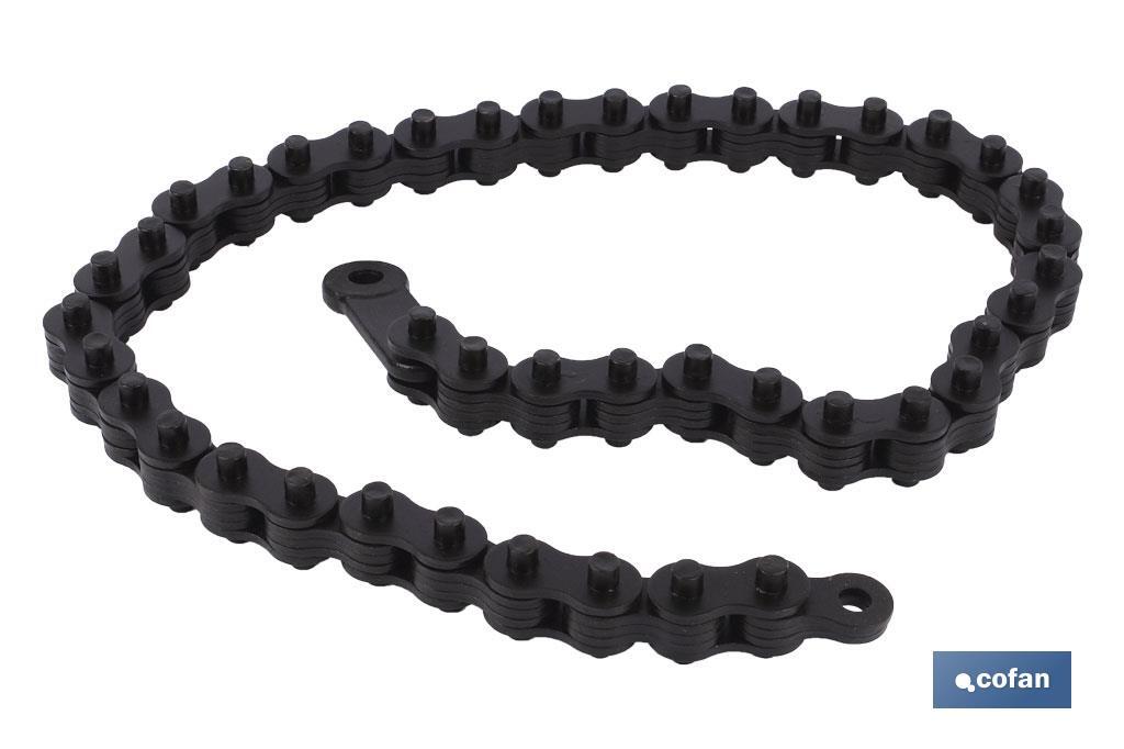 Replacement of reversible chain | Outer size from 4" to length: 10" | Plumbing tool - Cofan