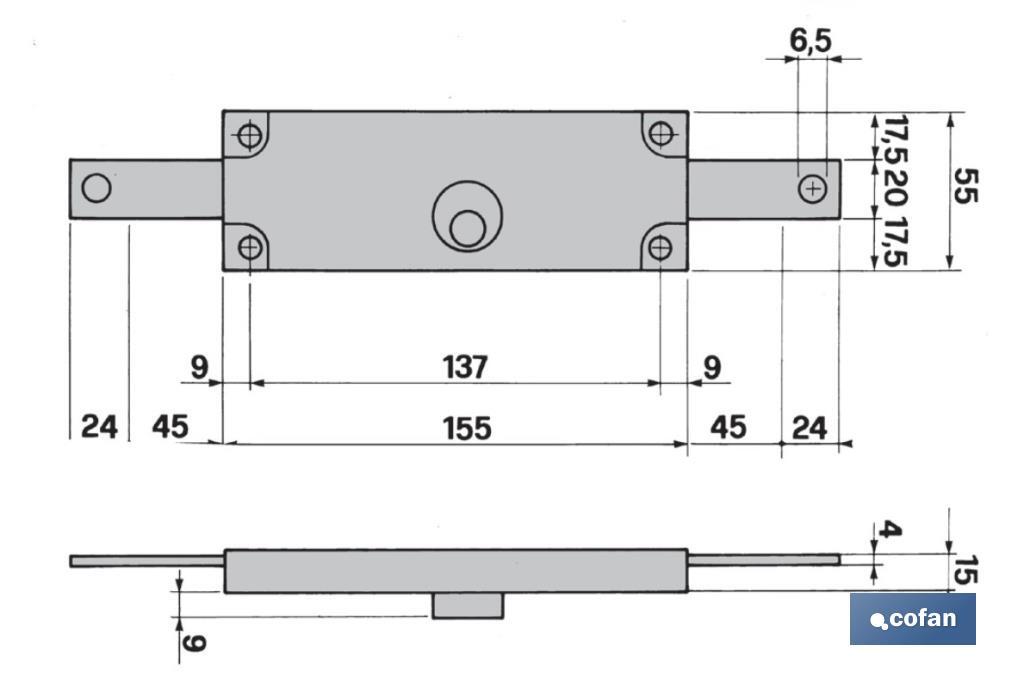 LOCKS METAL ROLLING SHUTTERS - Cofan