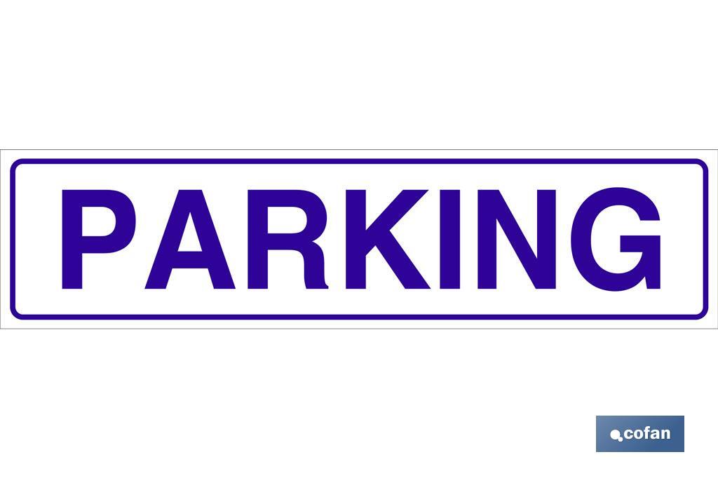 Señales para Parking - Cofan