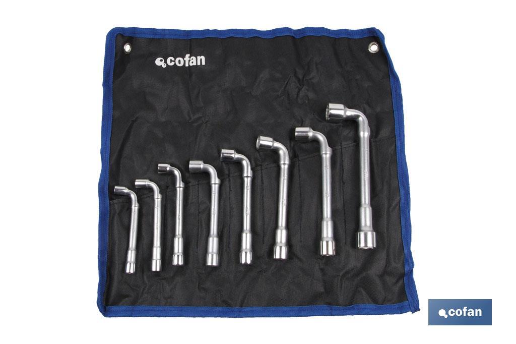 Sets of 8, 10 or 17 open-socket wrenches - Cofan