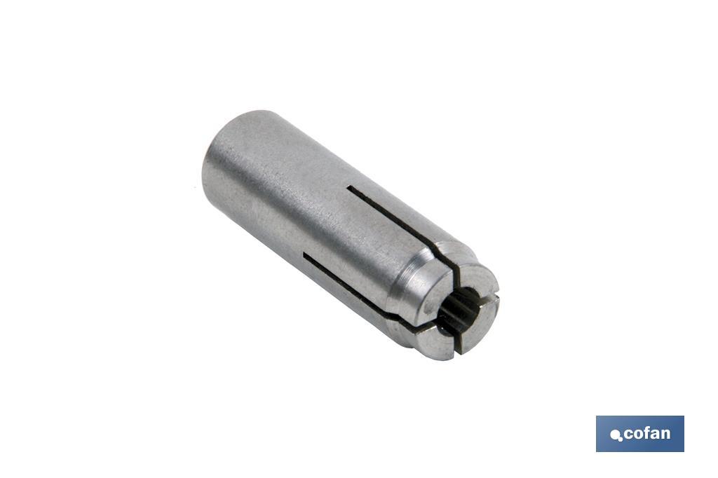Taco de acero inoxidable de expansión por golpe | Medidas desde M-6 hasta M-10 | Fabricado en acero inoxidable con cono interior - Cofan