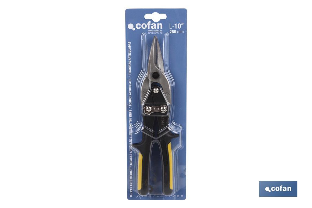 Tijeras Articuladas | Para corte central | Longitud 250 mm - Cofan