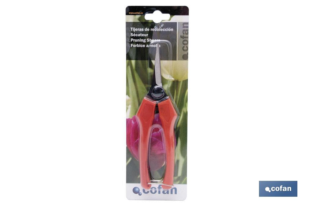 Pruning shears with fibre handle | 190mm | Suitable for pruning and harvesting - Cofan