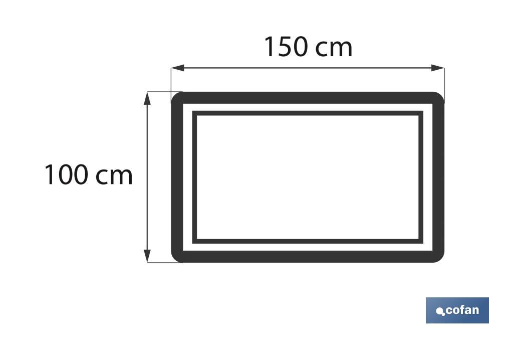 Asciugamano da bagno | Modello Flor | Rosa chiaro | 100% cotone | Grammatura: 580 g/m² | Dimensioni: 100 x 150 cm - Cofan