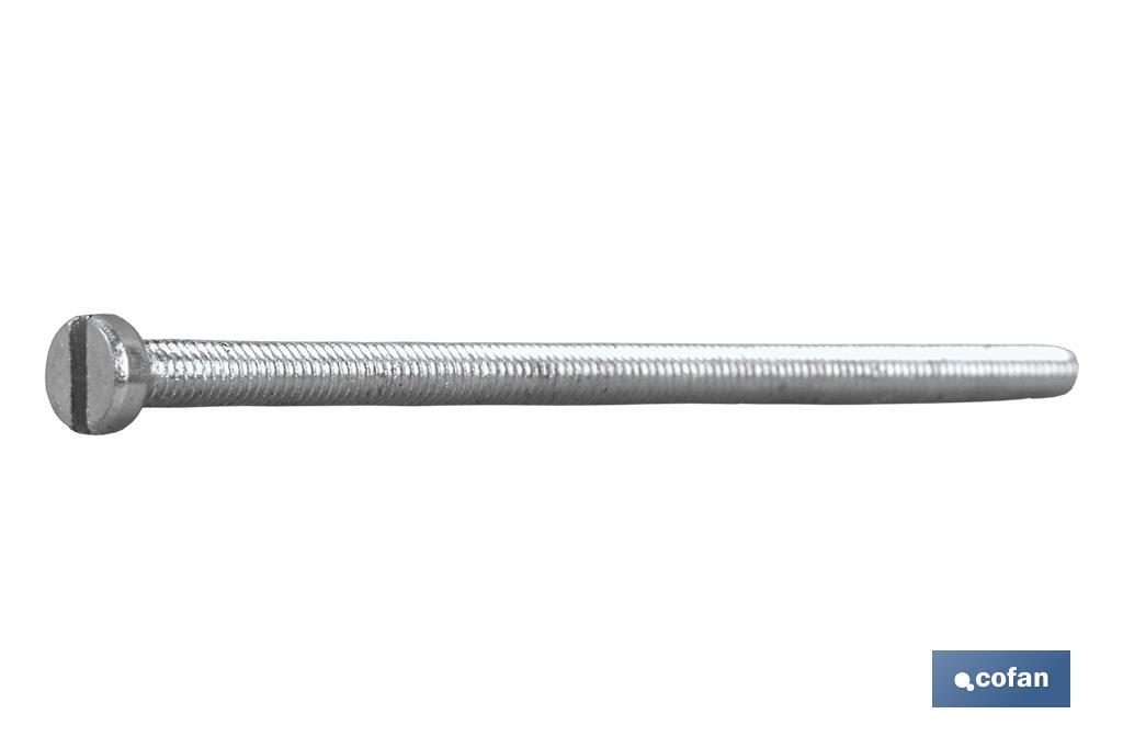 Slotted cylindrical head machine screws, DIN-84 - Cofan