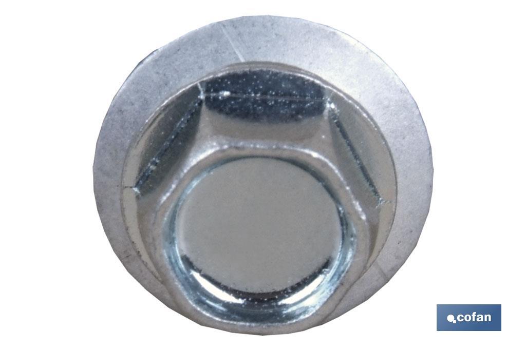 Cover screw with steel washer/EPDM for zinc plated joist - Cofan