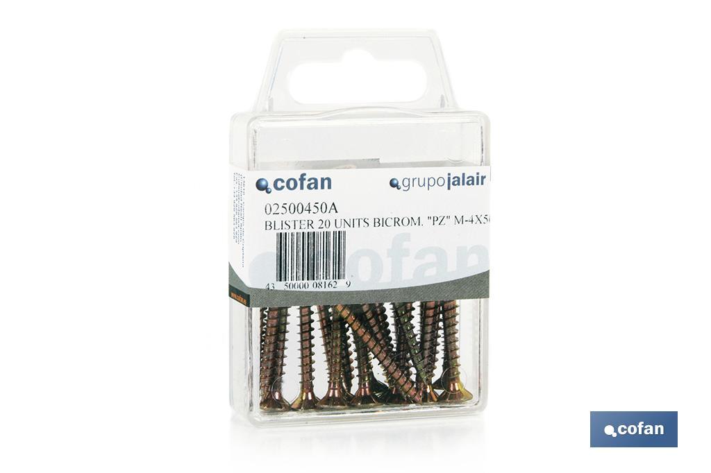 Chipboad screws, DIN-7505A - Cofan