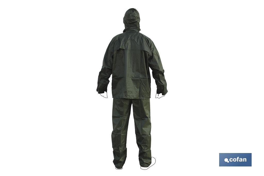 Trajes agua triple capa, PVC/Pol (Verde) - Cofan