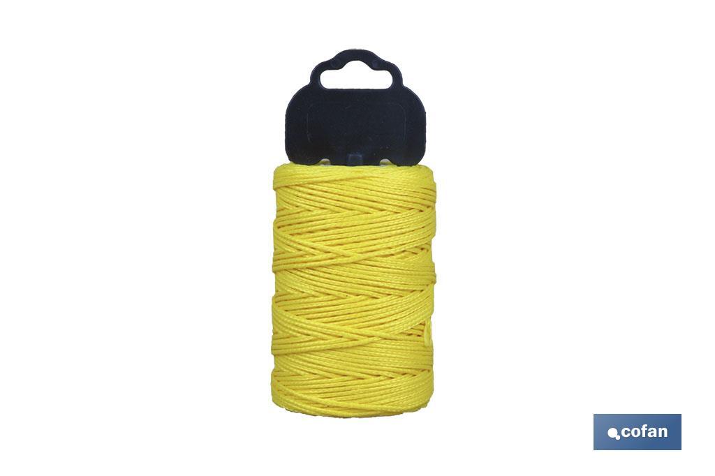 Polypropylene plait / 8842 ø 1,5 mm Yellow (blister) - Cofan