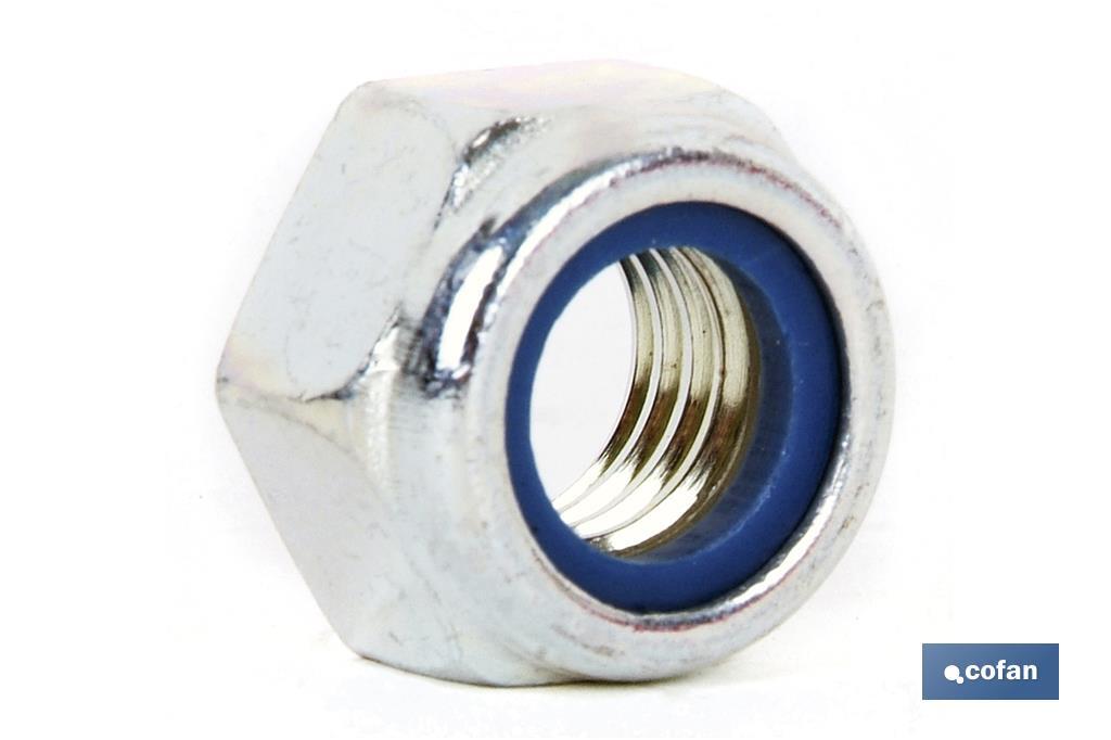 Hex. Locknut C.10 Zinc plated - Cofan