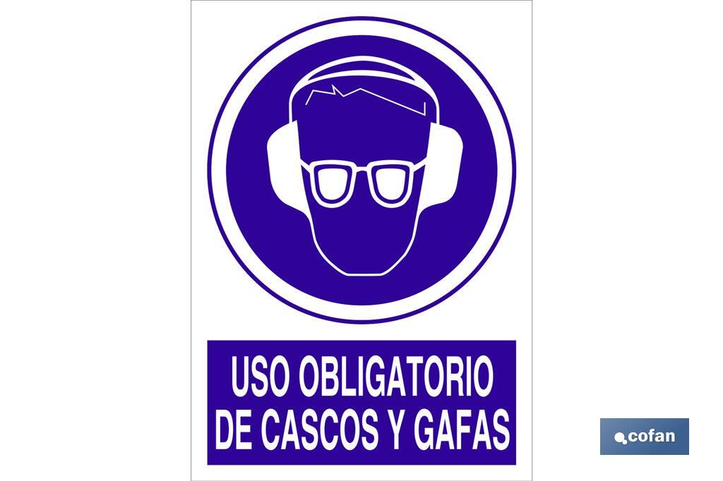 Uso obrigatório de capacete e óculos - Cofan