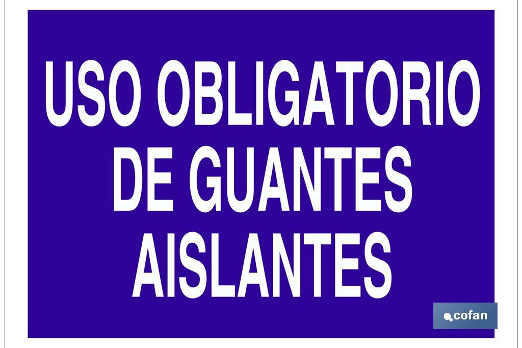 Uso obligatorio de guantes aislantes - Cofan