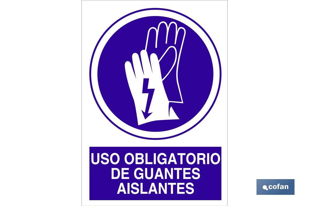 Uso obligatorio de guantes aislantes - Cofan