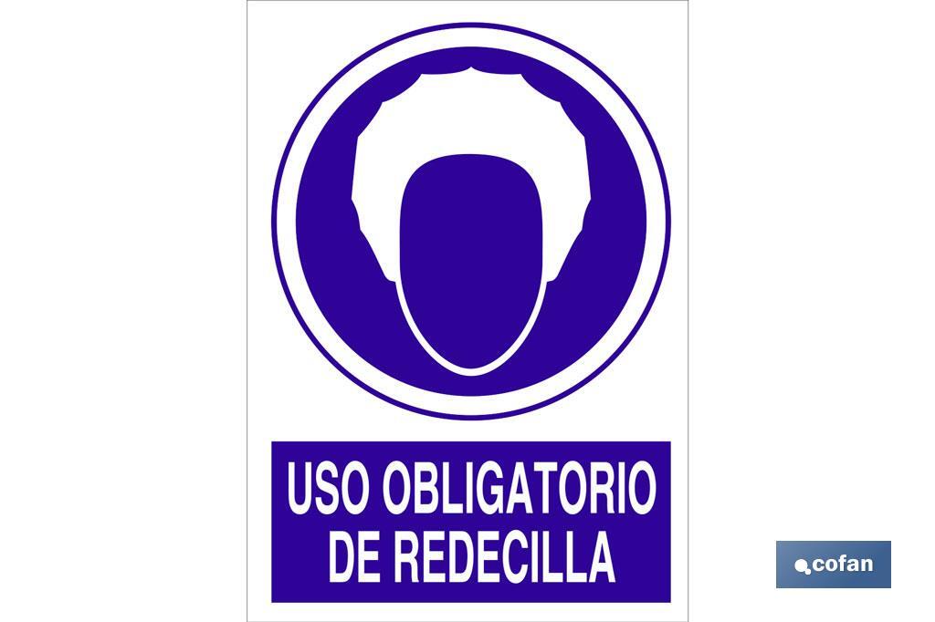 Uso obligatorio de redecilla - Cofan