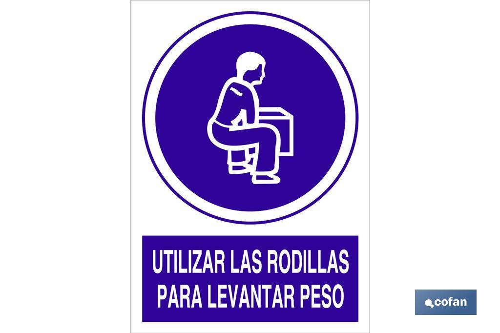 Utilizar las rodillas para levantar peso - Cofan