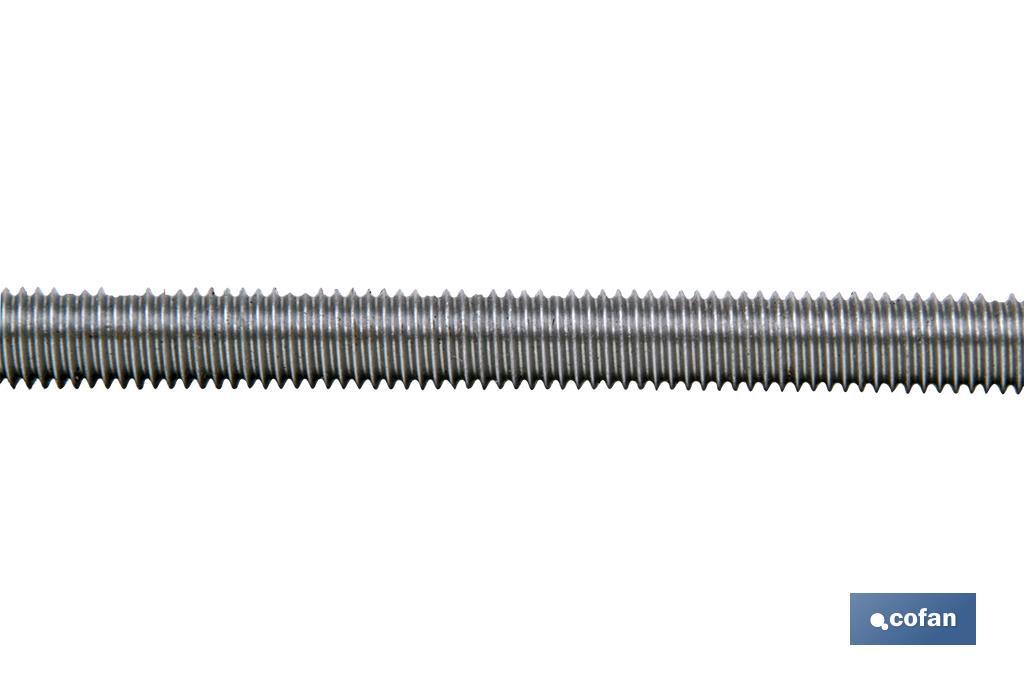 Varilla Roscada 1 Metro INOX A-2 - Cofan