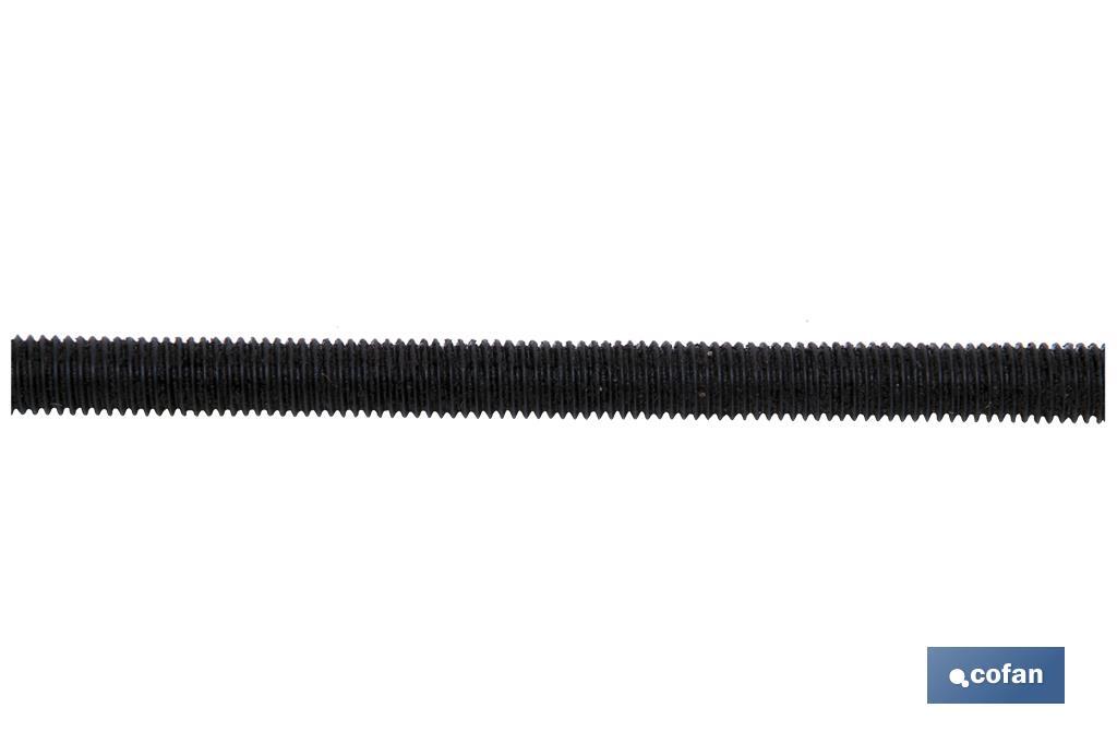 Threaded rod, 8.8, 1 meter, black - Cofan