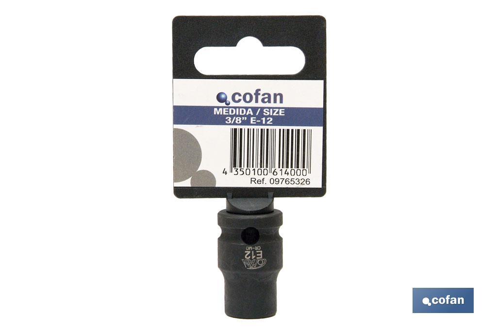 Impact sockets 3/8" Torx - Cofan