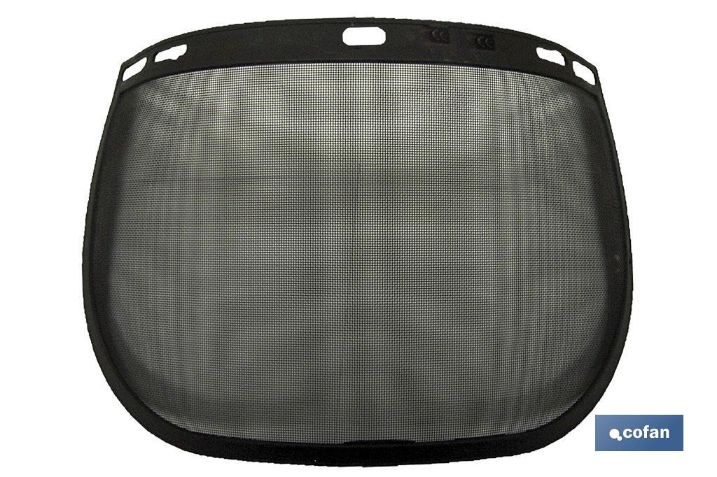 Pantalla con Protección de Rejilla | Medida de la pantalla 310 x 200 mm | Protección facial para diversos trabajos - Cofan