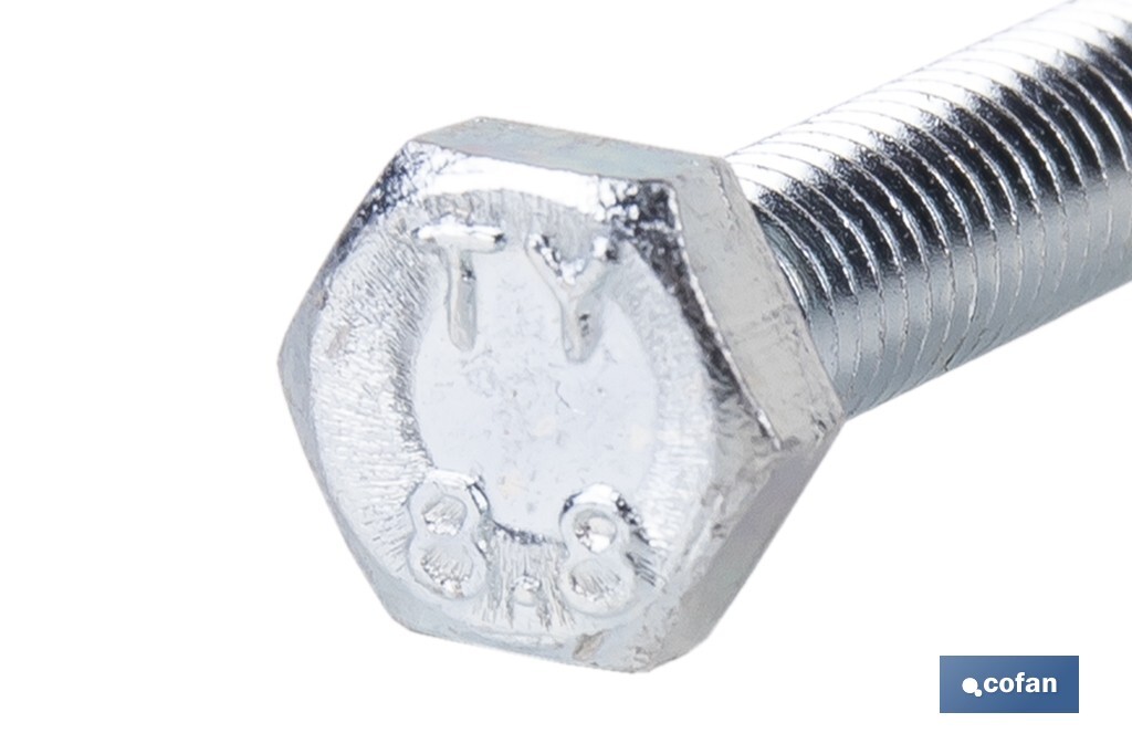 T. HEX 8.8 ZINC (DIN 933) - Cofan