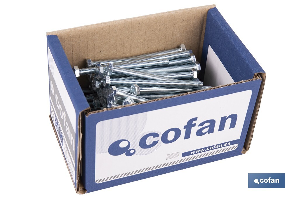 T. HEX 8.8 ZINC (DIN 933) - Cofan