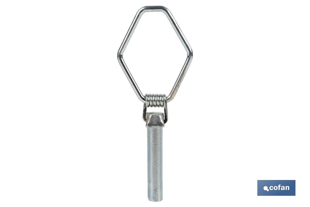 Linch pin with spring | Fastener for implements and agricultural machinery - Cofan