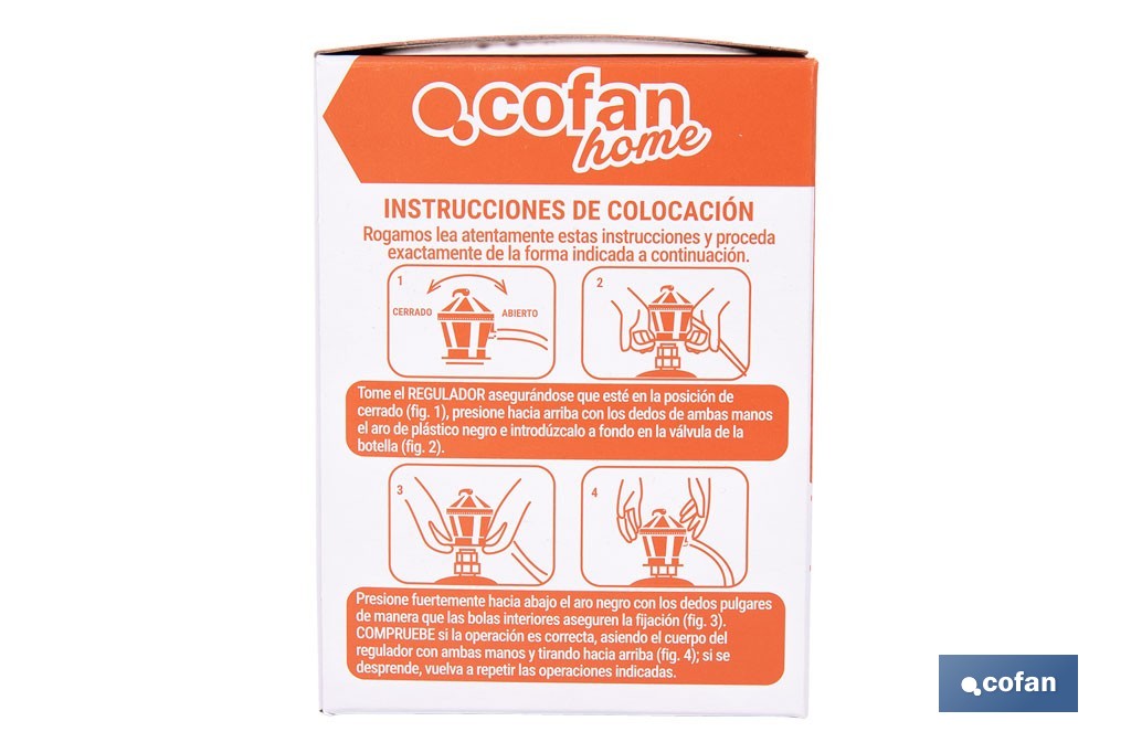 Regulador de Gas Butano/Propano | De Uso Doméstico | Regulador para Bombona de butano - Cofan