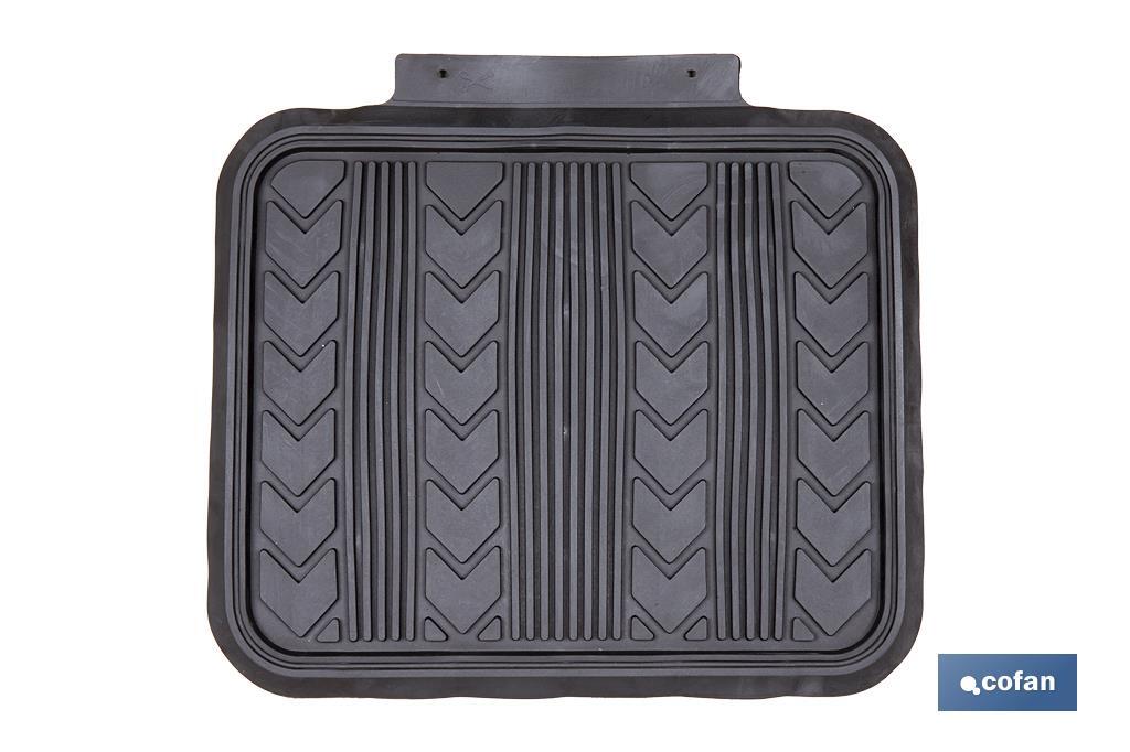 Alfombrillas de PVC universales para coche | Set de 4 alfombras | Antideslizantes y ajustables - Cofan