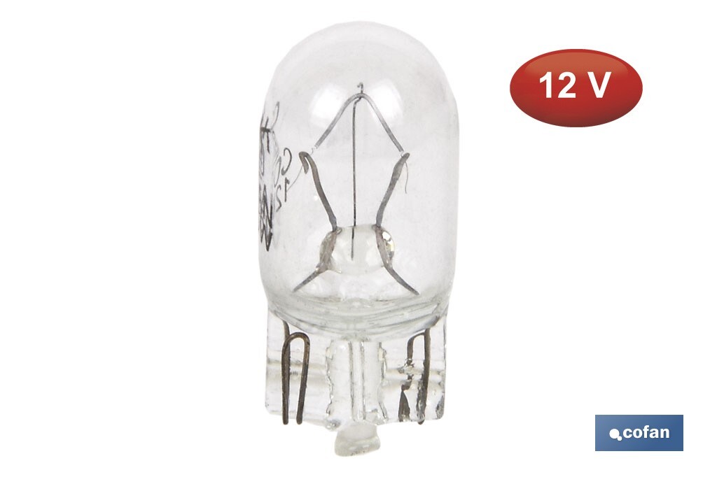 Lámpara sin casquillo W5W 12 V - Cofan