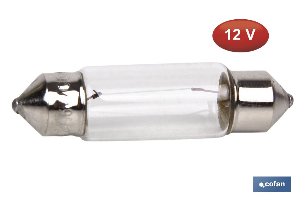 Lámpara plafonier C5W (11 x 38 mm) 12V - Cofan