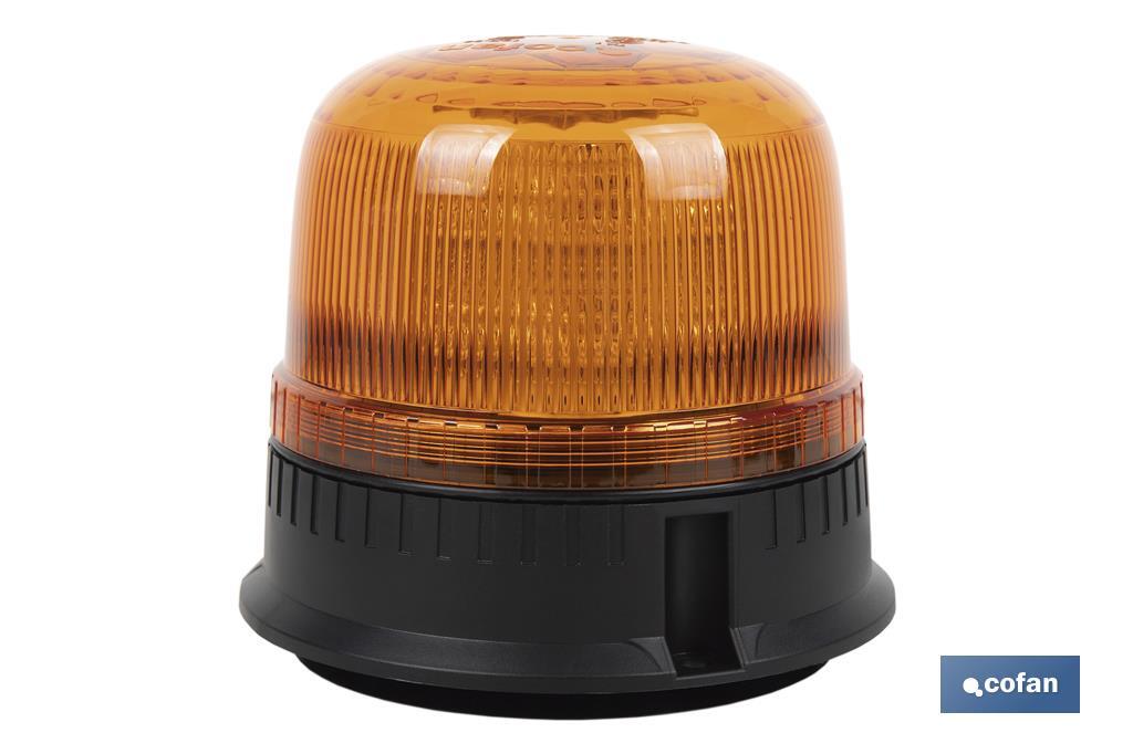 Luz Estacionaria destellante Led Naranja Clase 1 | ECE R65 | Para soporte con imán o tornillo de 12/24 V | Clasificación de Protección IP66 - Cofan