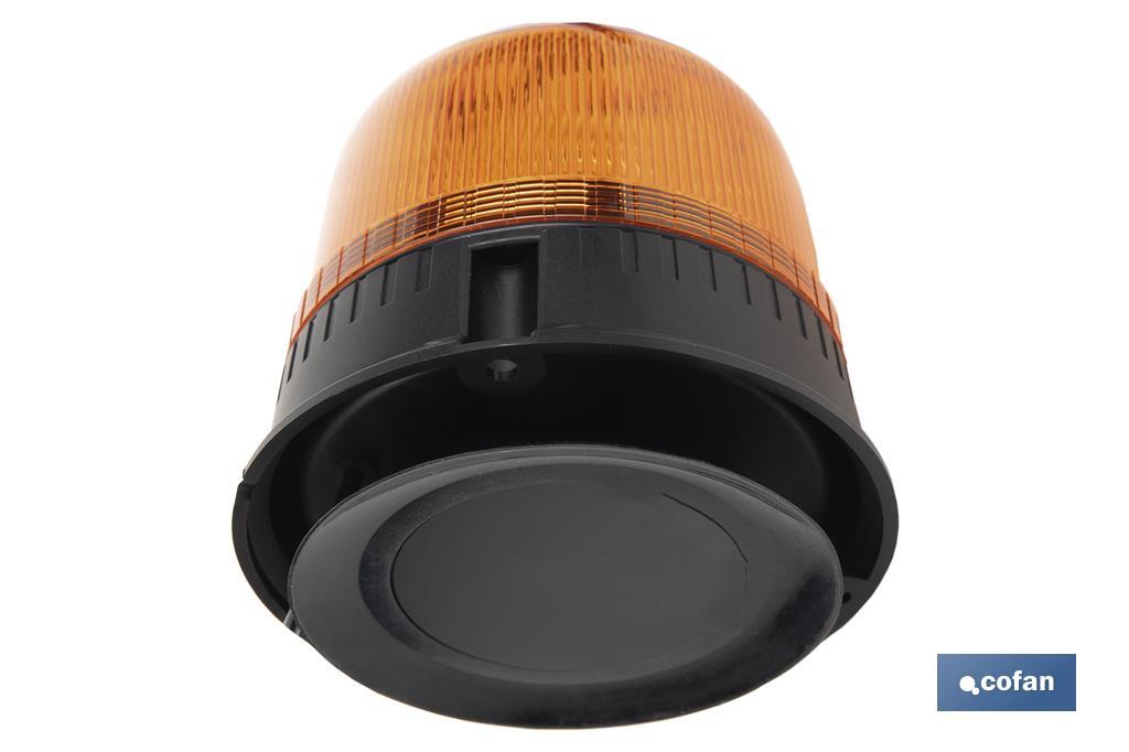 Luz Estacionaria destellante Led Naranja Clase 1 | ECE R65 | Para soporte con imán o tornillo de 12/24 V | Clasificación de Protección IP66 - Cofan