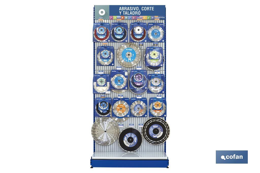 Display Stand for Cutting Discs | Display Stand for Hardware Shop | Abrasive blades - Cofan
