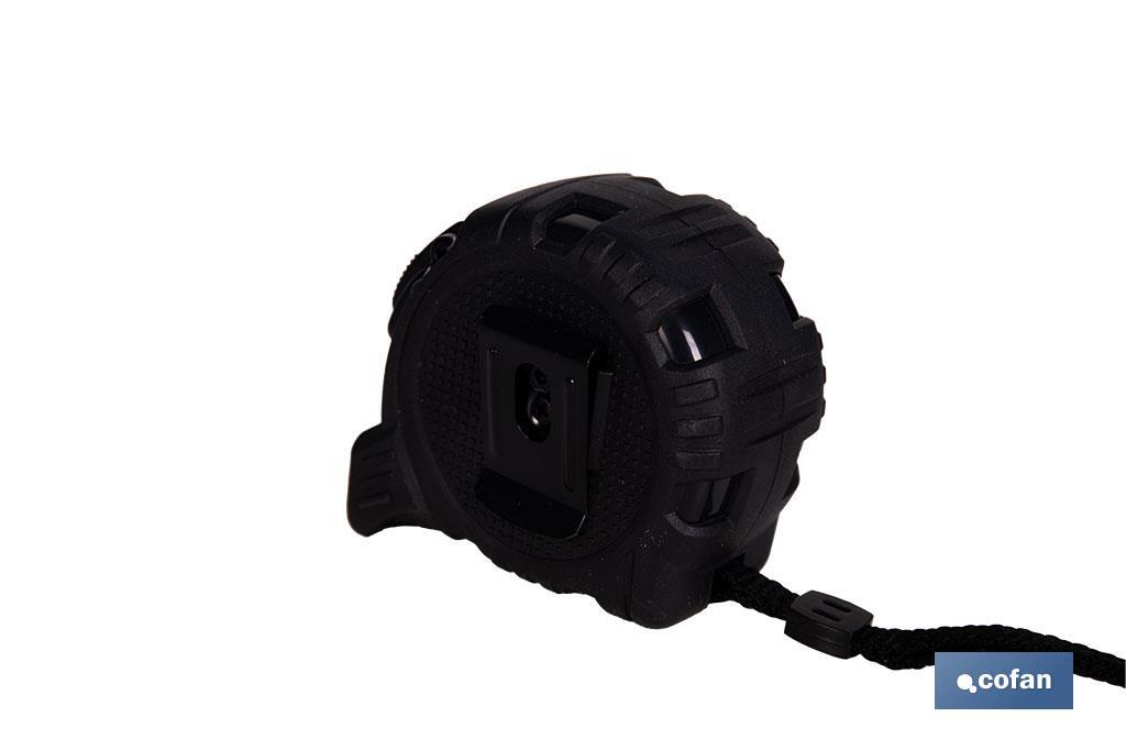 Expositor para flexómetros con hoja de nylon negra y doble cara de Cofan | Incluyen los flexómetros | Varias medidas y capacidades - Cofan