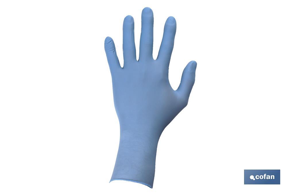 Caixa expositora com caixas de luvas de nitrilo sem pó | Expositor com 12 caixas de 30 unidades | Disponível em três tamanhos diferentes - Cofan