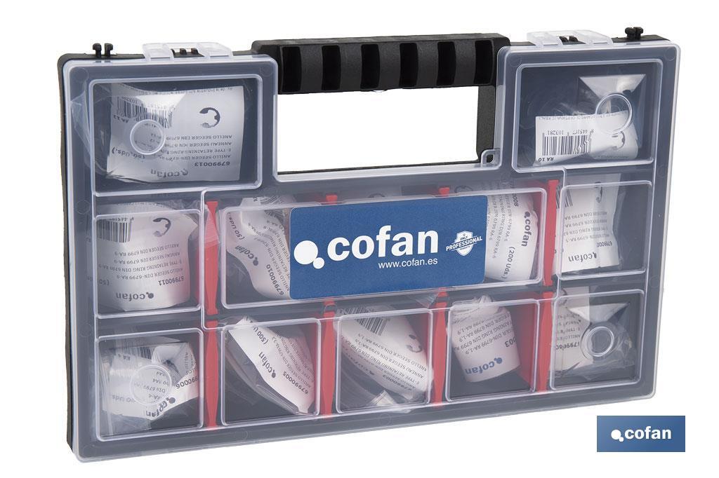 Assorted DIN-6799 case. Contains 2.800 Units. - Cofan