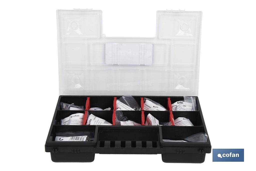 Assorted DIN-6799 case. Contains 2.800 Units. - Cofan
