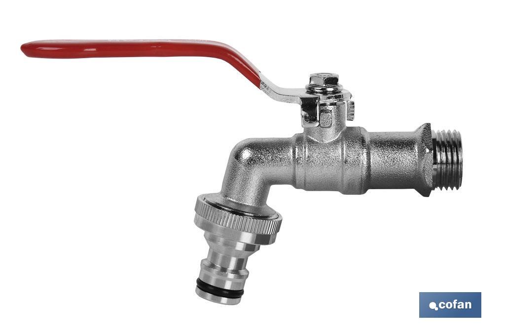 Ball valve tap for hoses - Cofan
