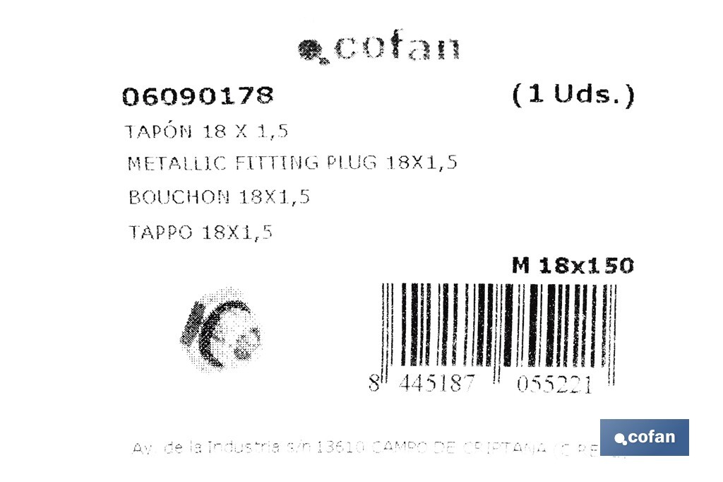 Threaded Plugs - Cofan