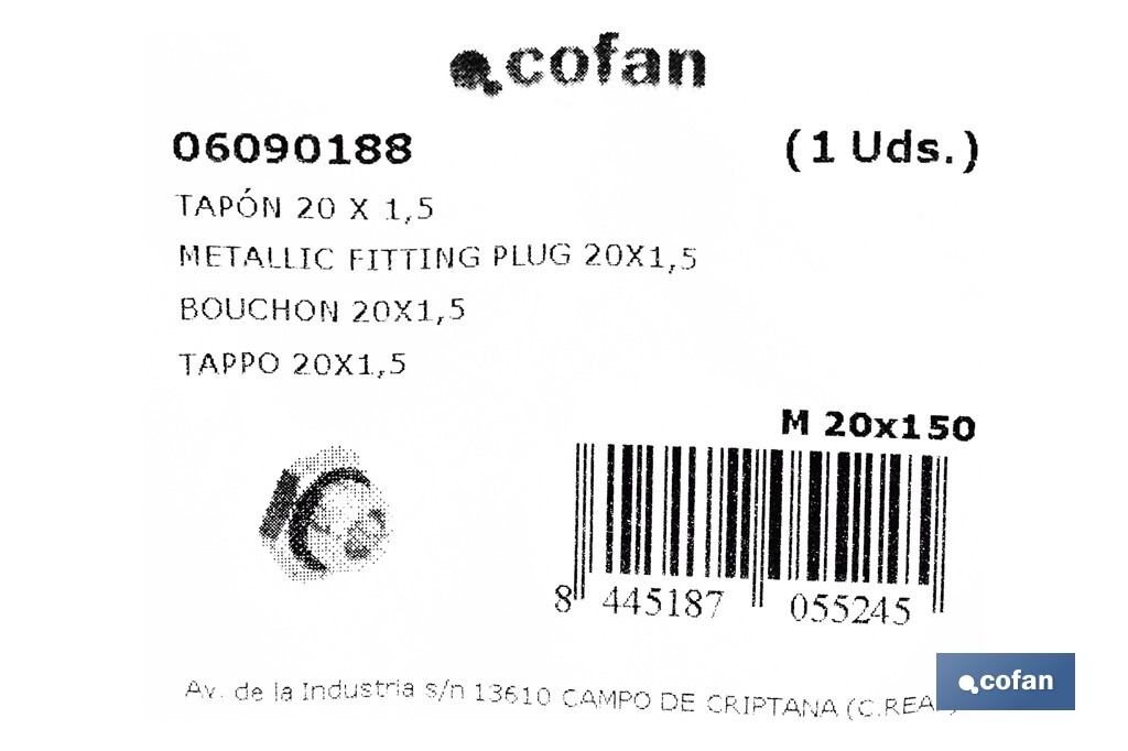 Threaded Plugs - Cofan