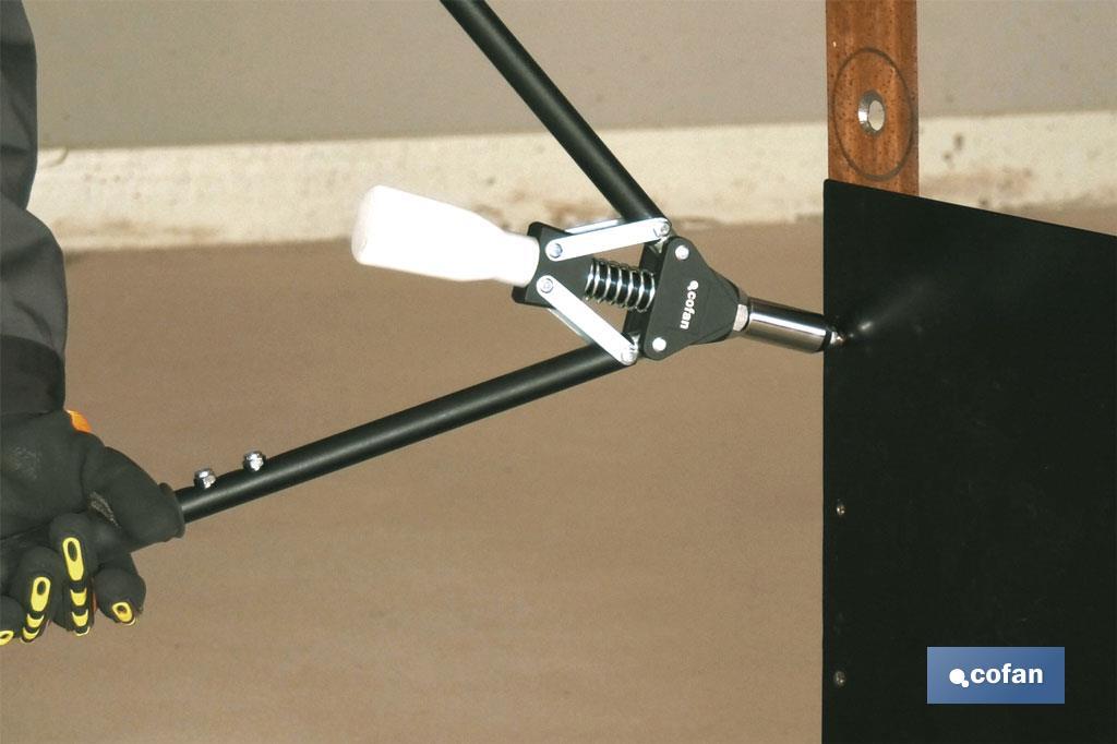 Remachadora profesional de dos brazos | Para remaches desde Ø 3,0 / 3,2 hasta Ø 6,4 mm | Para todo tipo de remaches - Cofan