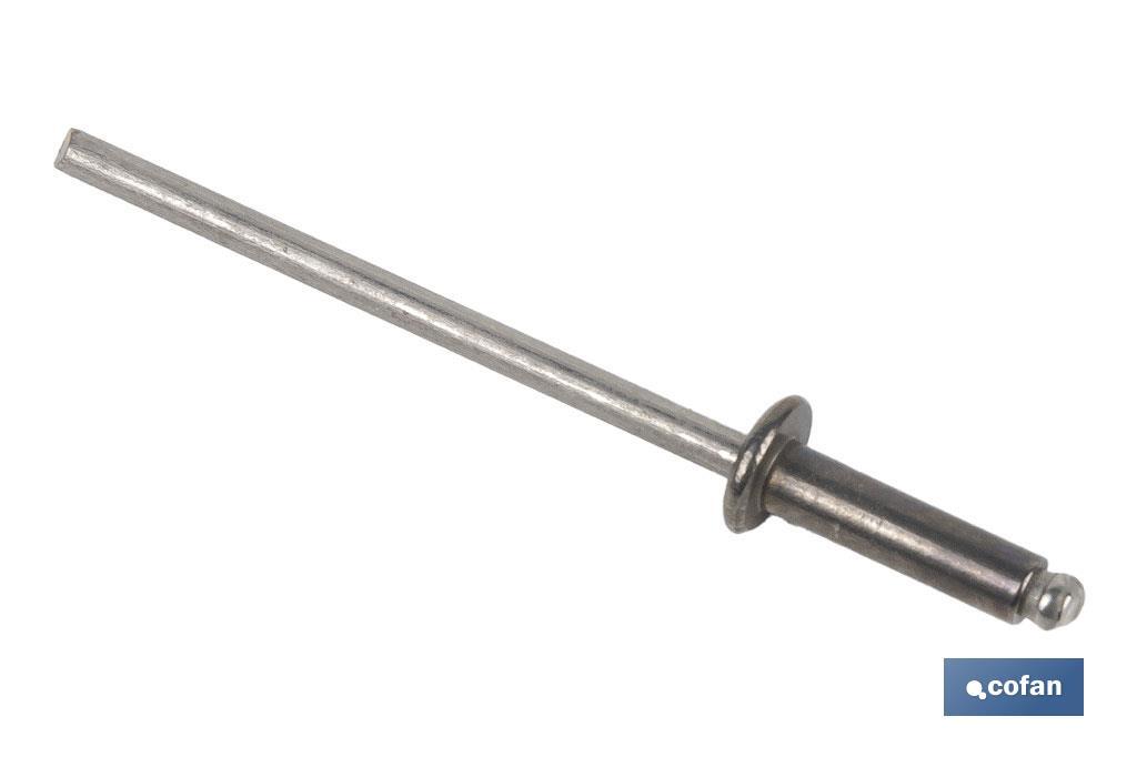 Remaches INOX A-2 Cabeza Alomada - Cofan