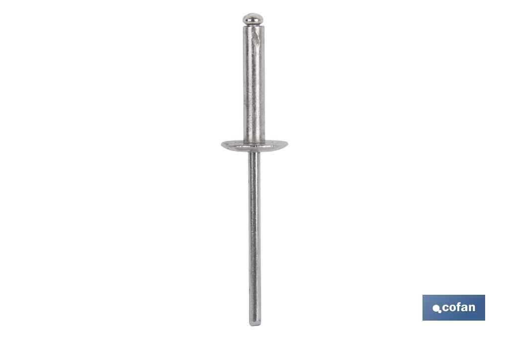 Remaches Aluminio Estándar Cabeza Ancha - Cofan