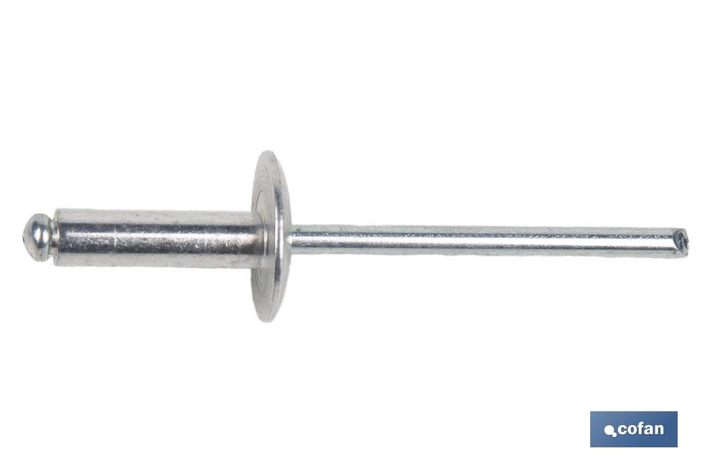 Remaches Aluminio Estándar Cabeza Ancha - Cofan